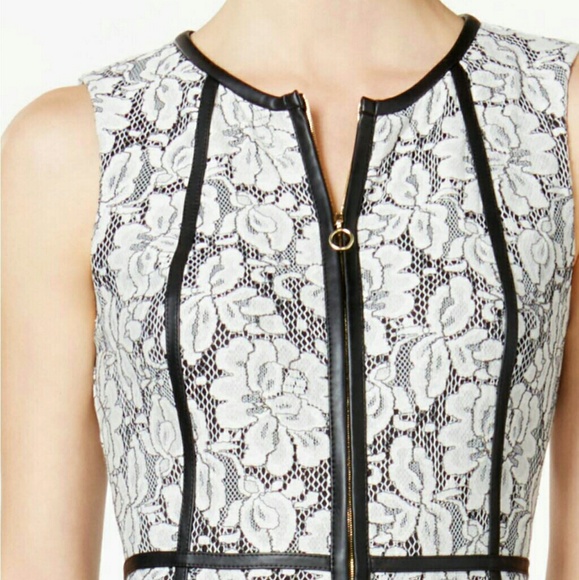 (Calvin Klein) floral-print lace dress - Picture 3 of 3